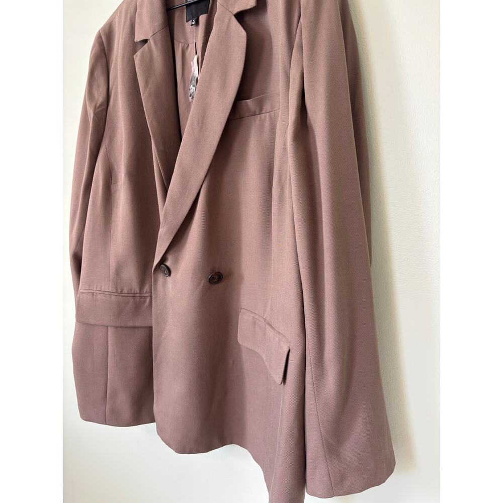 Madewell Drapeweave Caldwell Tan Blazer Jacket 3x - Picture 4 of 7
